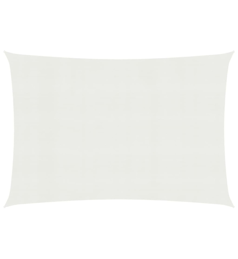 Voile d'ombrage 160 g/m² Blanc 2,5x3 m PEHD