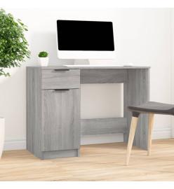 Bureau Sonoma gris 100x50x75 cm Bois d'ingénierie