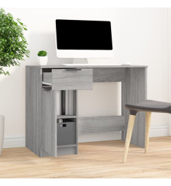 Bureau Sonoma gris 100x50x75 cm Bois d'ingénierie