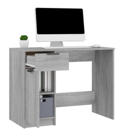 Bureau Sonoma gris 100x50x75 cm Bois d'ingénierie