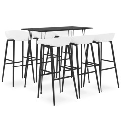 Ensemble de bar 7 pcs Noir et blanc