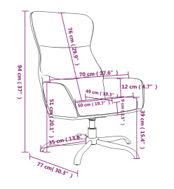 Chaise de relaxation Cappuccino Similicuir