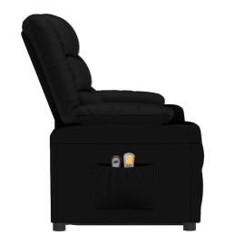 Fauteuil de massage Noir Similicuir