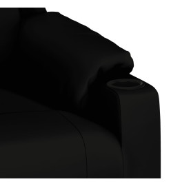 Fauteuil de massage Noir Similicuir