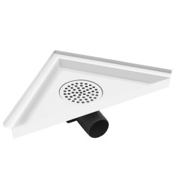 Drain de douche 2 en 1 avec couvercle 25x25 cm Acier inoxydable