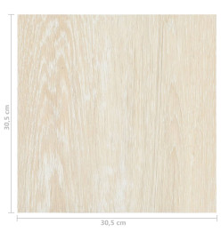 Planches de plancher autoadhésives 20 pcs PVC 1,86 m² Beige