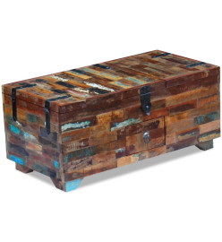 Coffre table basse Bois de récupération massif 80 x 40 x 35 cm