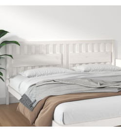 Tête de lit Blanc 205,5x4x100 cm Bois massif de pin