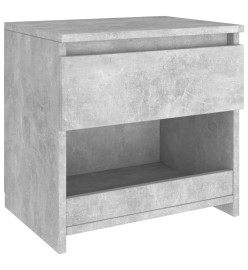 Tables de chevet 2 pcs Gris béton 40x30x39 cm Aggloméré