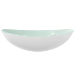 Lavabo Verre trempé 54,5x35x15,5 cm Blanc