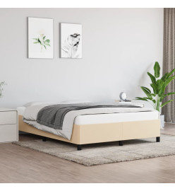 Cadre de lit Crème 140 x 200 cm Tissu