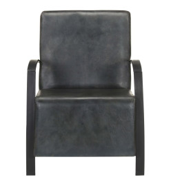 Fauteuil Gris Cuir véritable