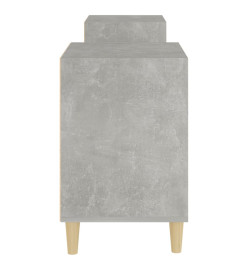 Meuble TV Gris béton 160x35x55 cm Bois d'ingénierie