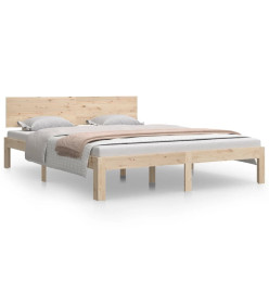 Cadre de lit Bois massif 150x200 cm Très grand