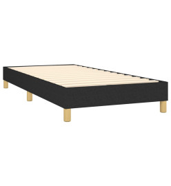 Lit à sommier tapissier avec matelas Noir 90x190 cm Tissu