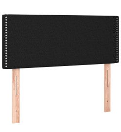 Lit à sommier tapissier avec matelas Noir 90x190 cm Tissu
