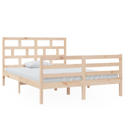 Cadre de lit Bois massif 140x200 cm