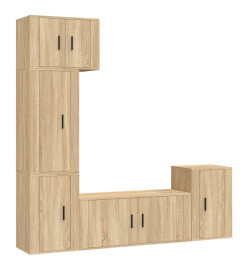 Ensemble de meubles TV 5 pcs Chêne sonoma Bois d'ingénierie