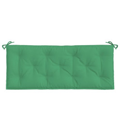 Coussin de banc de jardin vert 120x50x7 cm tissu oxford