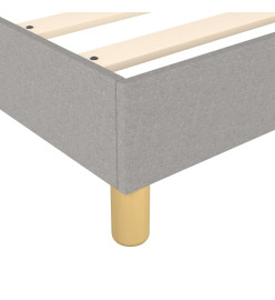 Lit à sommier tapissier avec matelas Gris clair 80x200 cm Tissu