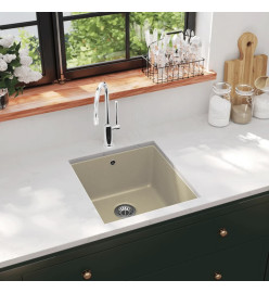 Évier de cuisine Granit Seul lavabo Beige