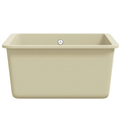 Évier de cuisine Granit Seul lavabo Beige