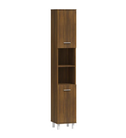 Armoire de bain Chêne marron 30x30x179 cm Bois d'ingénierie