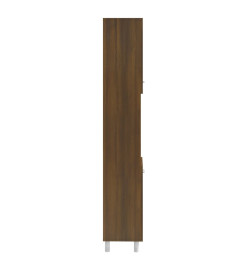 Armoire de bain Chêne marron 30x30x179 cm Bois d'ingénierie