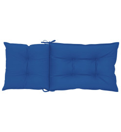 Coussins de chaise de jardin à dossier haut lot de 6 bleu royal