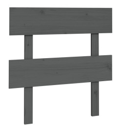 Tête de lit Gris 93,5x3x81 cm Bois massif de pin