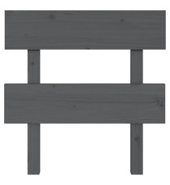 Tête de lit Gris 93,5x3x81 cm Bois massif de pin