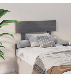 Tête de lit Gris 93,5x3x81 cm Bois massif de pin