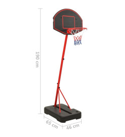 Ensemble de basket réglable pour enfants 190 cm