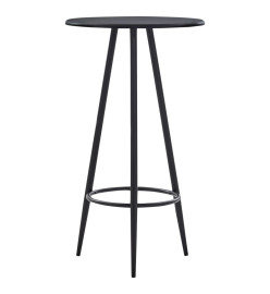 Table de bar Noir 60x107,5 cm MDF