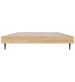 Cadre de lit chêne sonoma 90x190 cm bois d'ingénierie