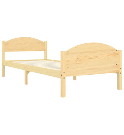 Cadre de lit Bois de pin massif 90x200 cm