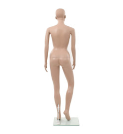 Mannequin femme sexy avec base en verre Beige 180 cm