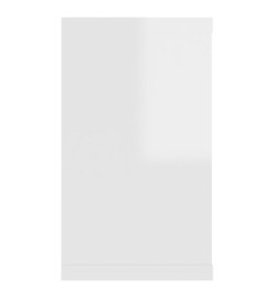 Étagère cube murale 4 pcs Blanc brillant 80x15x26,5cm Aggloméré