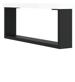 Meuble TV blanc brillant 150x36x30 cm bois d'ingénierie