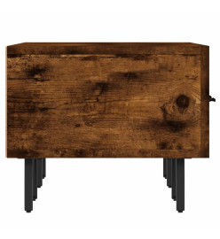 Meuble TV chêne fumé 150x36x30 cm bois d'ingénierie