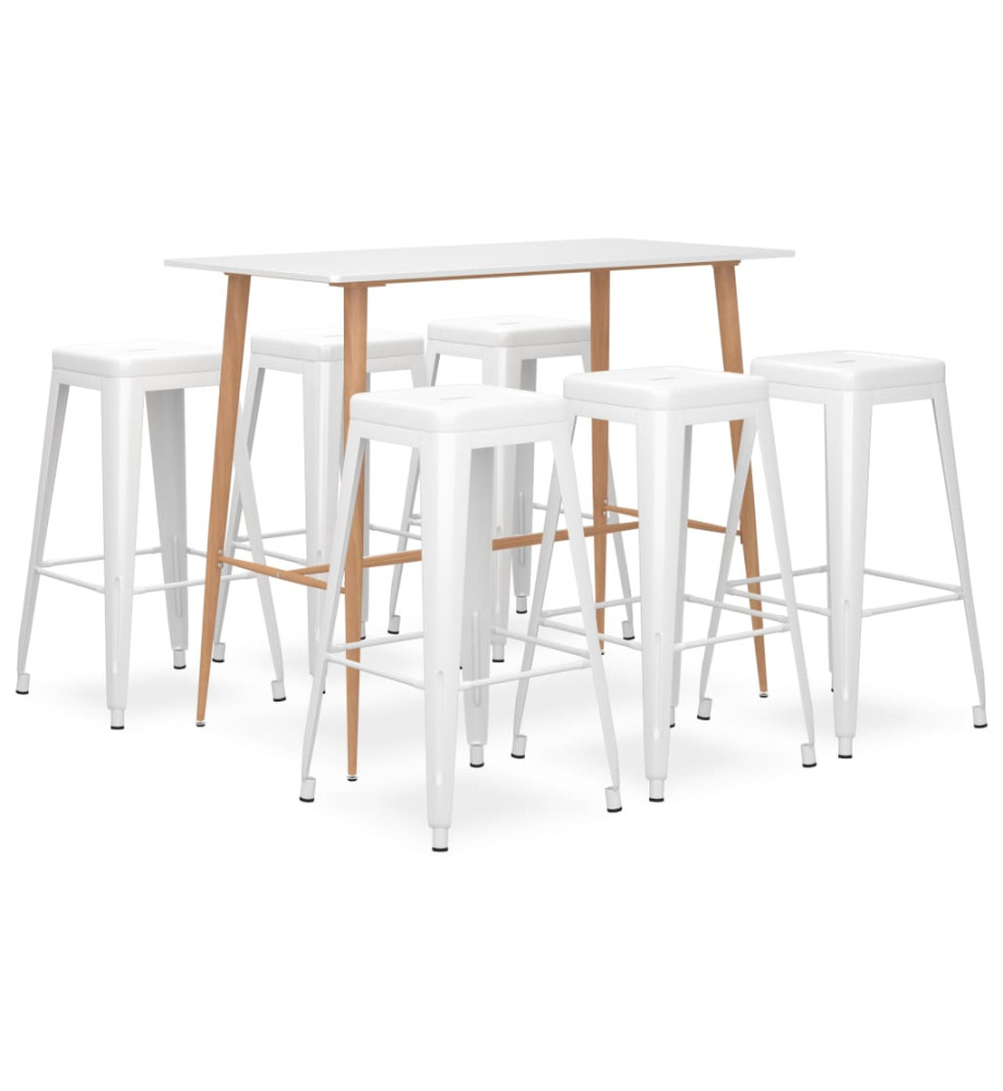 Ensemble de bar 7 pcs Blanc