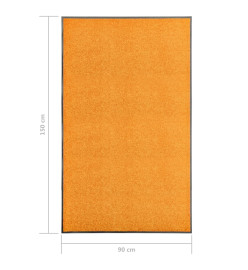 Paillasson lavable Orange 90x150 cm