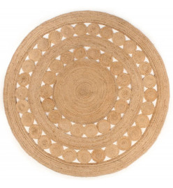 Tapis Design tressé Jute 180 cm Rond