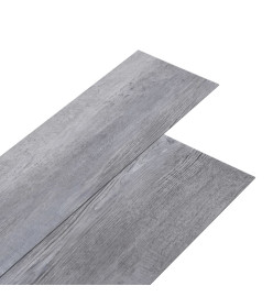 Planches de plancher PVC autoadhésif 2,51 m² 2 mm Gris bois mat