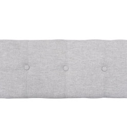 Banc avec 3 paniers Jacinthe d'eau 105 x 40 x 42 cm Gris