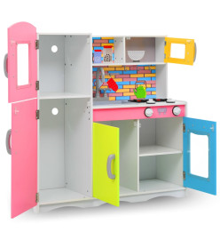 Cuisine en jouet pour enfants MDF 80x30x85 cm Multicolore