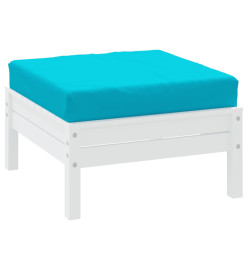 Coussin de palette turquoise 60x60x8 cm tissu oxford