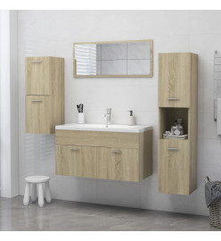 Armoire de salle de bain Chêne sonoma 30x30x80 cm Aggloméré