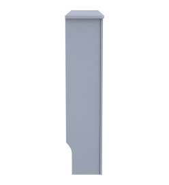 Cache-radiateur Anthracite 112x19x81 cm MDF