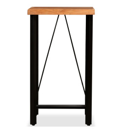 Ensemble de bar 3 pcs Bois d'acacia massif et de récupération